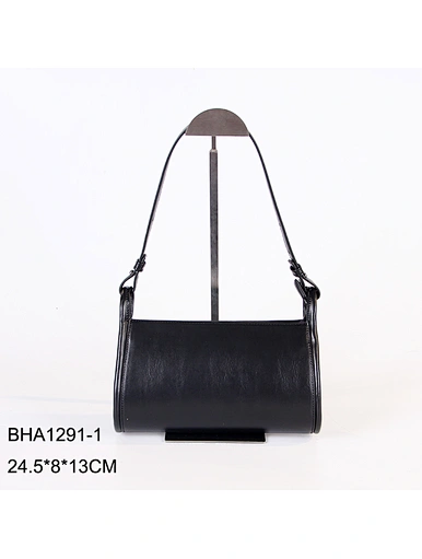 black suede shoulder bag